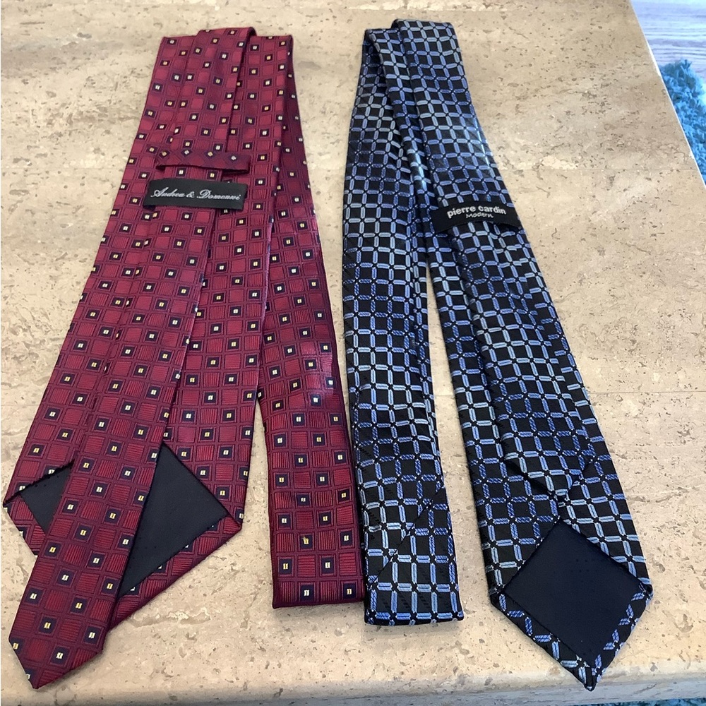Pierre Cardin Modern & Andrea & Domenni silk necktie bundle.